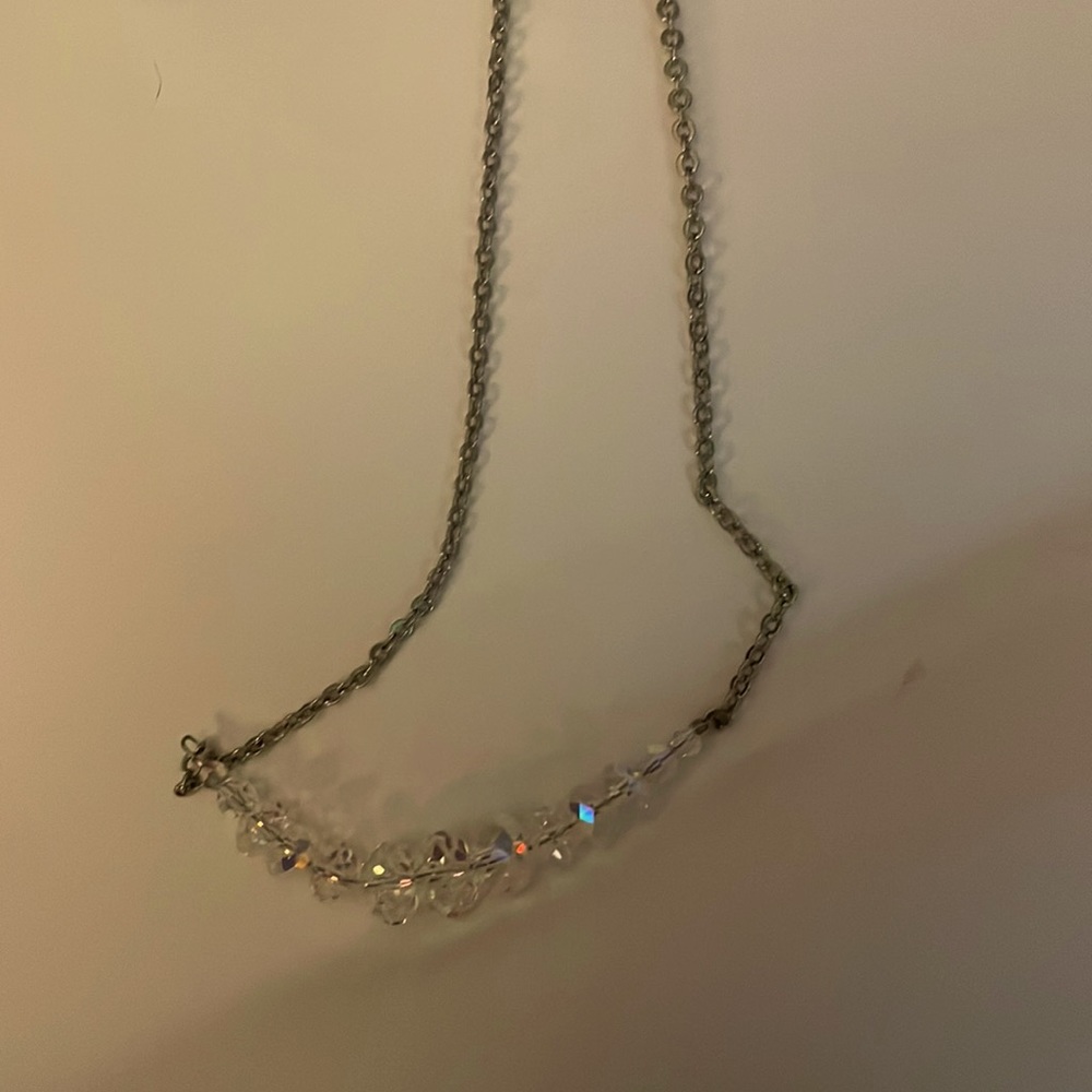 Kirk’s Folly Silvertone  Carrie necklace